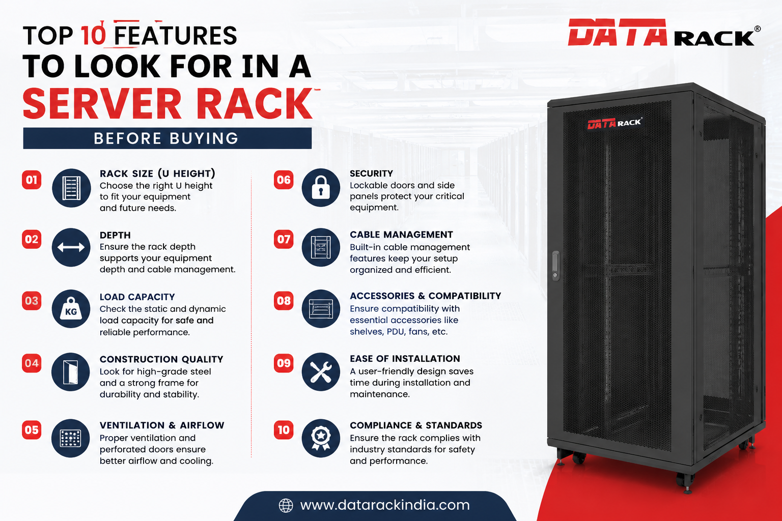 Top 10 Features to Look for in a Server Rack Before Buying